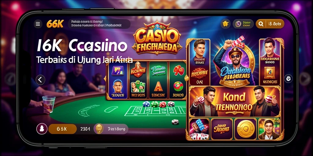 Tampilan gameplay Live Casino yang mendebarkan di 66K.
