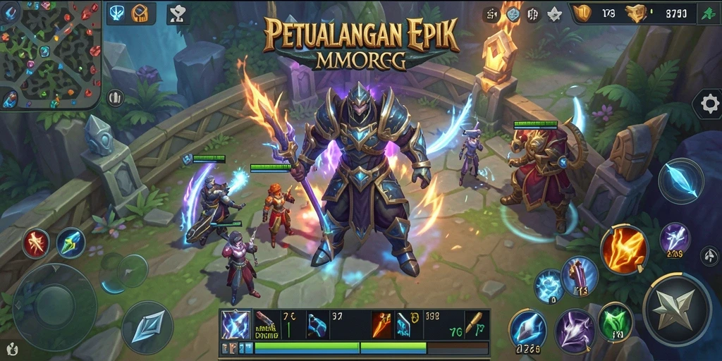 Tampilan gameplay epik dari 8768 yang menampilkan petualangan seru.