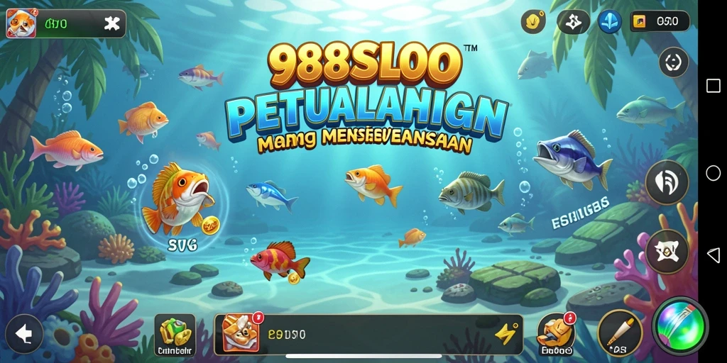 Gameplay seru di laut dengan beragam ikan.
