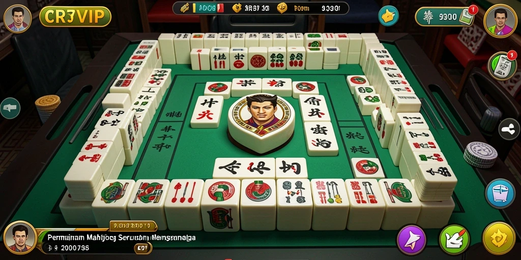 Tangkapan layar utama CR7VIP menampilkan gameplay Mahjong yang menarik dan interaktif.
