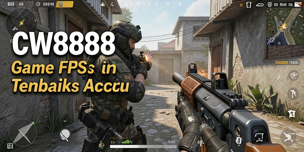 Tampilan menakjubkan dari gameplay FPS <strong>CW8888</strong> yang penuh aksi.