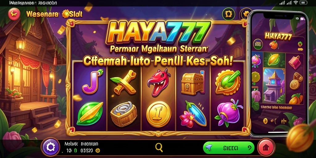 Screenshot gameplay HAYA777 menunjukkan keseruan bermain slot yang menantang.