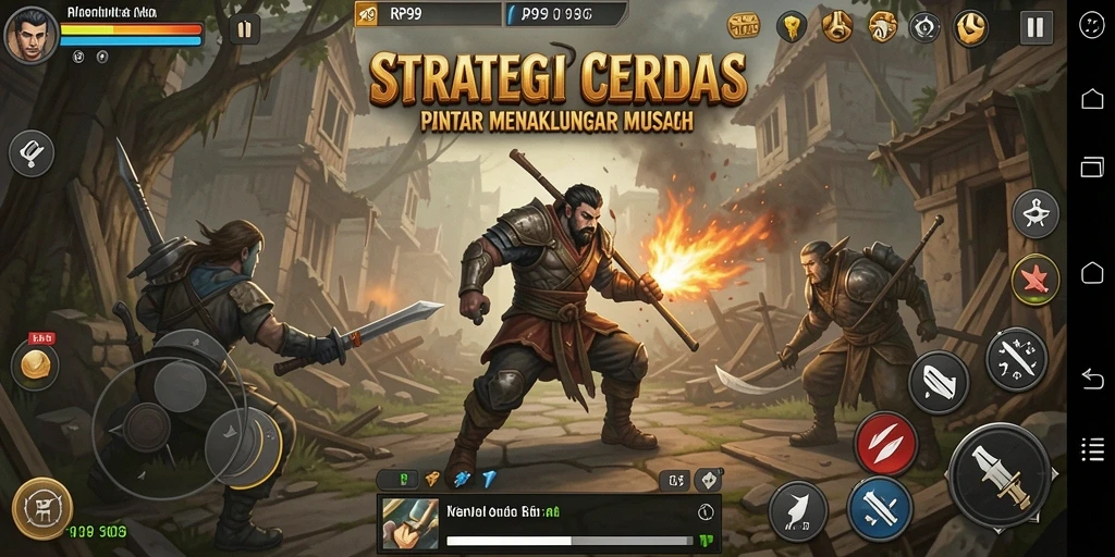 Tampilan gameplay RP99 dengan strategi yang intens dan mengasyikkan.