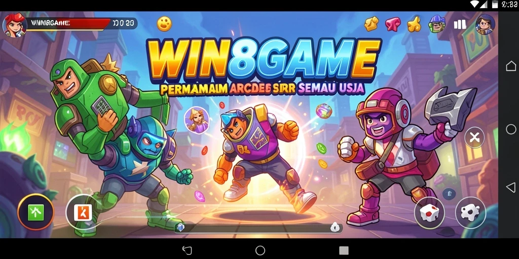 Tampilan gameplay seru dan penuh warna dari WIN8GAME.