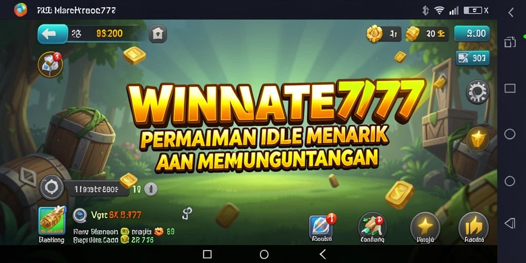 Tangkapan layar gameplay WINRATE777 menampilkan keseruan dan strategi dalam permainan Idle.